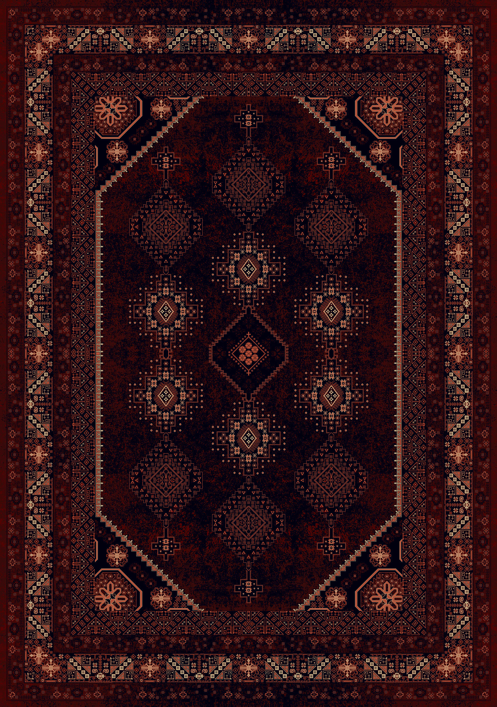 طرح 871335F رنگ عنابی