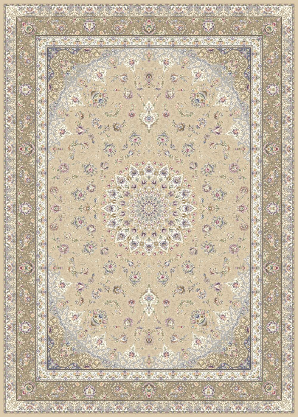 طرح 814003 رنگ کرم