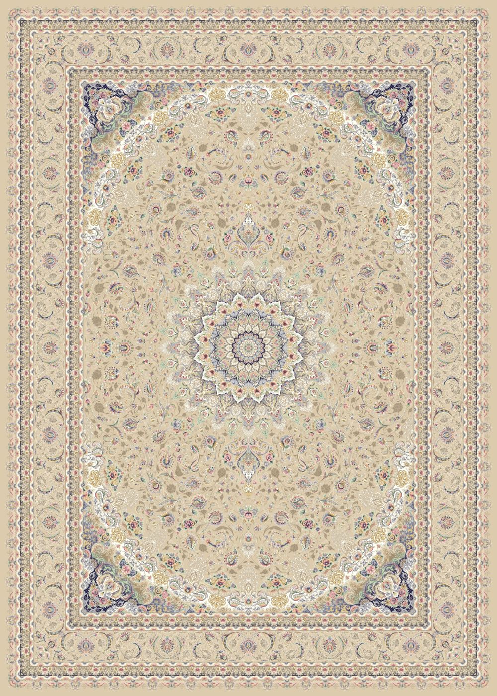 طرح 814007 رنگ کرم