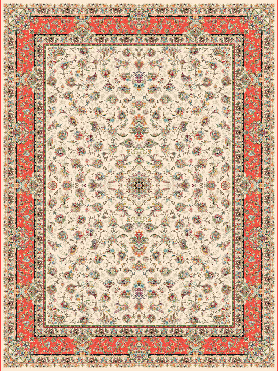 طرح 815059m رنگ کرم